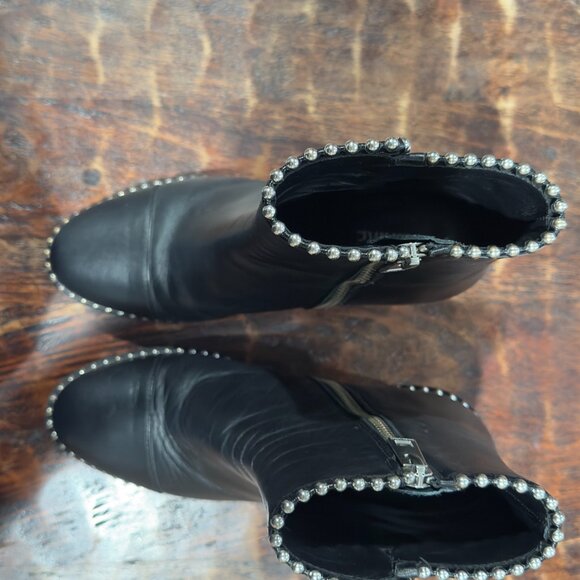 ZADIG & VOLTAIRE Leather Studded Accents Boots - Picture 4 of 10